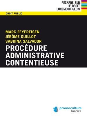 cover image of Procédure administrative contentieuse